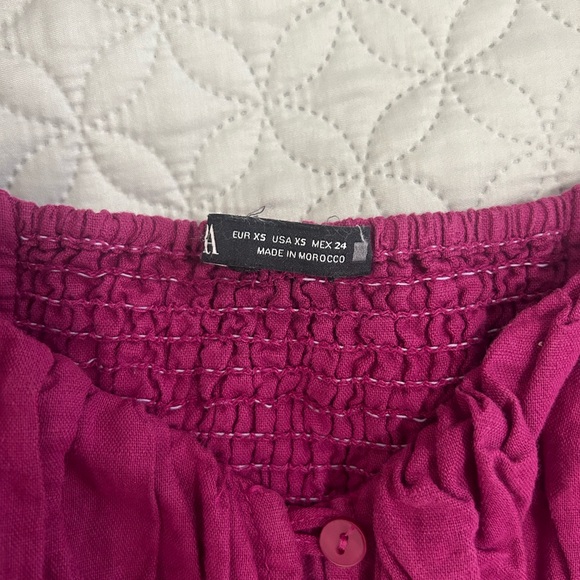 Linen Zara dress, size XS - Picture 4 of 4